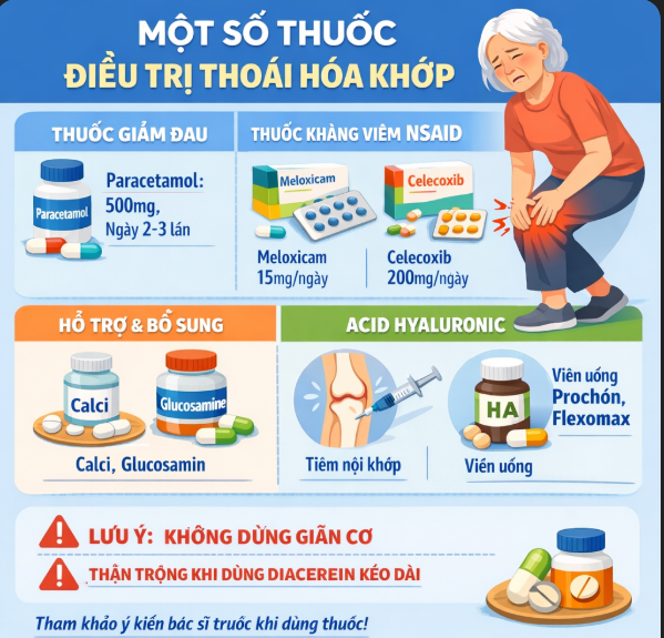 Liều thuốc điều trị thoái hóa khớp